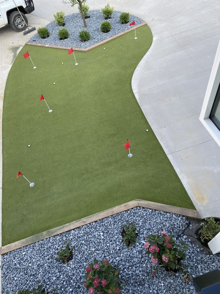 Putting Green Install — after